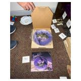 Vintage porcelain violet plate