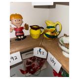 Pair of vintage stoneware creamers Paden City, WV