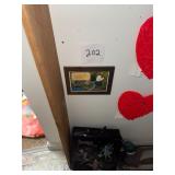 Vintage Black Americana framed postcard