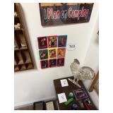 Lot of 12 vintage 1980s pop music cards