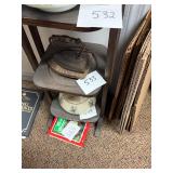 Antique cast iron iron with trivit