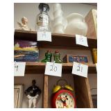 Vintage pair glass Christmas stockings