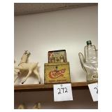 Antique metal cigar box / humidor