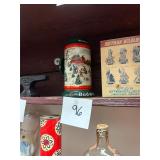 Vintage Christmas Budweiser stein / no C/C