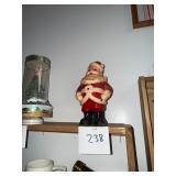 Vintage large 8 inch Gurley Santa candle