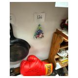 Vintage Santa Claus in a Christmas tree