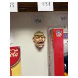Donald Trump cast iron wall mounted bottle opener