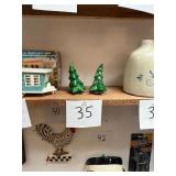 Vintage pair Gurley candle Christmas trees