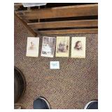 Lot of 4 late 1800s cabinet cards