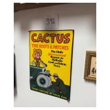 Vintage original Cactus Tire patches embossed sign