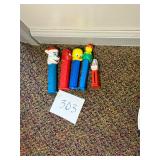 Lot of 5 vintage PEZ dispensers