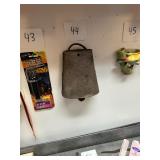 Vintage large metal cow bell / working