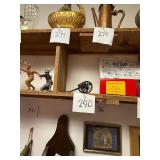 Vintage cast iron & brass cannon