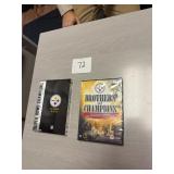 Pair of sealed, unopened Pittsburgh Steelers DVDs
