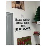 Vintage porcelain sign near mint condition