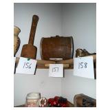 Vintage coal miner carbide storage tin