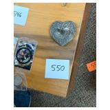 Vintage Godinger Silver Co. heart ring holder