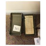 Vintage US Military First Aid Kit Tin / empty