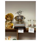 Vintage 1988 Horse Racing Trophy