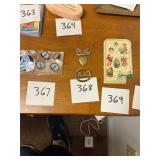 Pair of vintage Mother pins