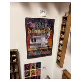 NOS metal sign / sealed