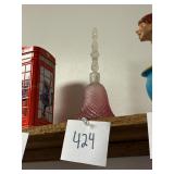 Vintage ornate glass bell perfume bottle