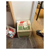 Vintage NOS unused Coleman heater / original box