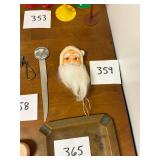 Vintage Santa head Christmas decoration / Japan