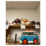 Pair of vintage M + M dolls