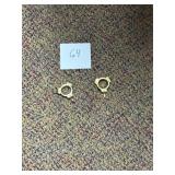 Vintage brass candle holders