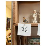 Vintage porcelain German shepherd figurine