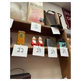 Pair of vintage Gurley Santa Claus candles