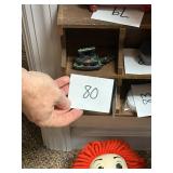 Vintage miniature iron with trivet