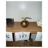 Vintage brass apple
