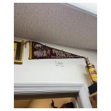 Antique felt Highland Park Zoo banner / pennant