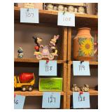 Vintage porcelain Mickey & Minnie Hand Car