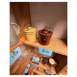 Pair of vintage miniature crocks