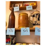 Vintage barrel combination bank / working