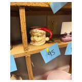 Vintage 4 inch Winking Santa mug / Japan