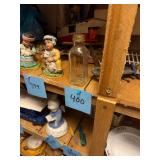 Vintage glass Hires root beer syrup bottle