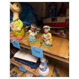Vintage pair porcelain Native American figurines