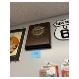 Vintage Brass Wood Ford Motor Company Clock