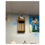 Vintage wood goose shelf