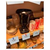 Vintage L.E. Smith Black Amethyst Vase, No C/C