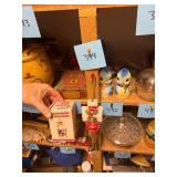 Vintage NOS Santa Blowmold wind chimes