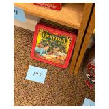 Vintage metal Crayola box