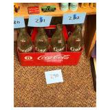 Vintage Coca-Cola carrier w/ glass Coca-Cola bot
