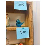 Vintage glass blue bird / No C/C