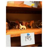 Lot of 4 vintage horse figurines