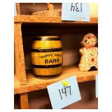 Vintage metal Happy Days bank